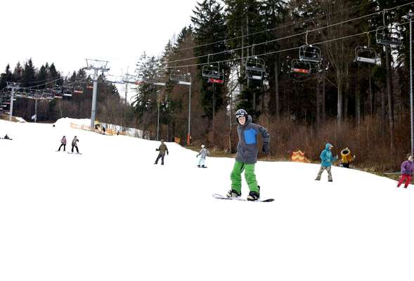 There is always enough snow in the ski resort Moninec