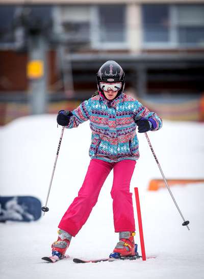 Good condition for practising your skiing skills