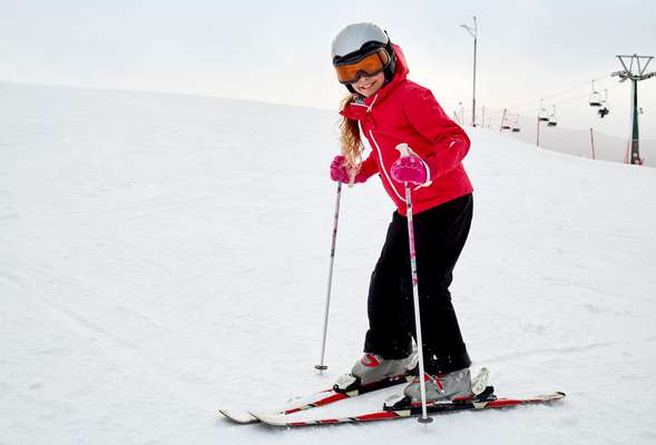 Rental place with skiing equipment for everyone